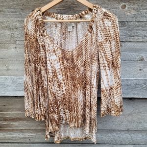 Lucky Brand Hi Low Tunic Top